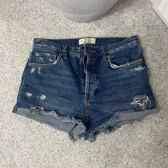 FREE PEOPLE Jean Shorts - Picture 1 of 3